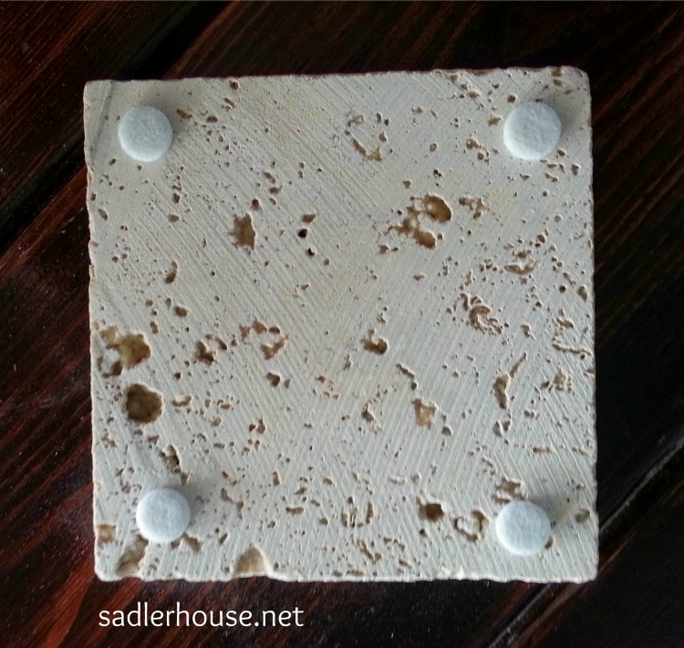 felt pads on coaster